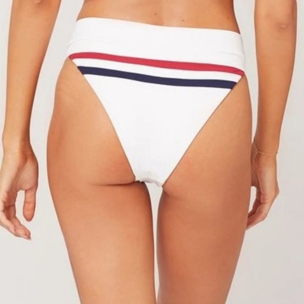 L*Space Wilson bikini bottom NEW high waist white - Picture 3 of 6